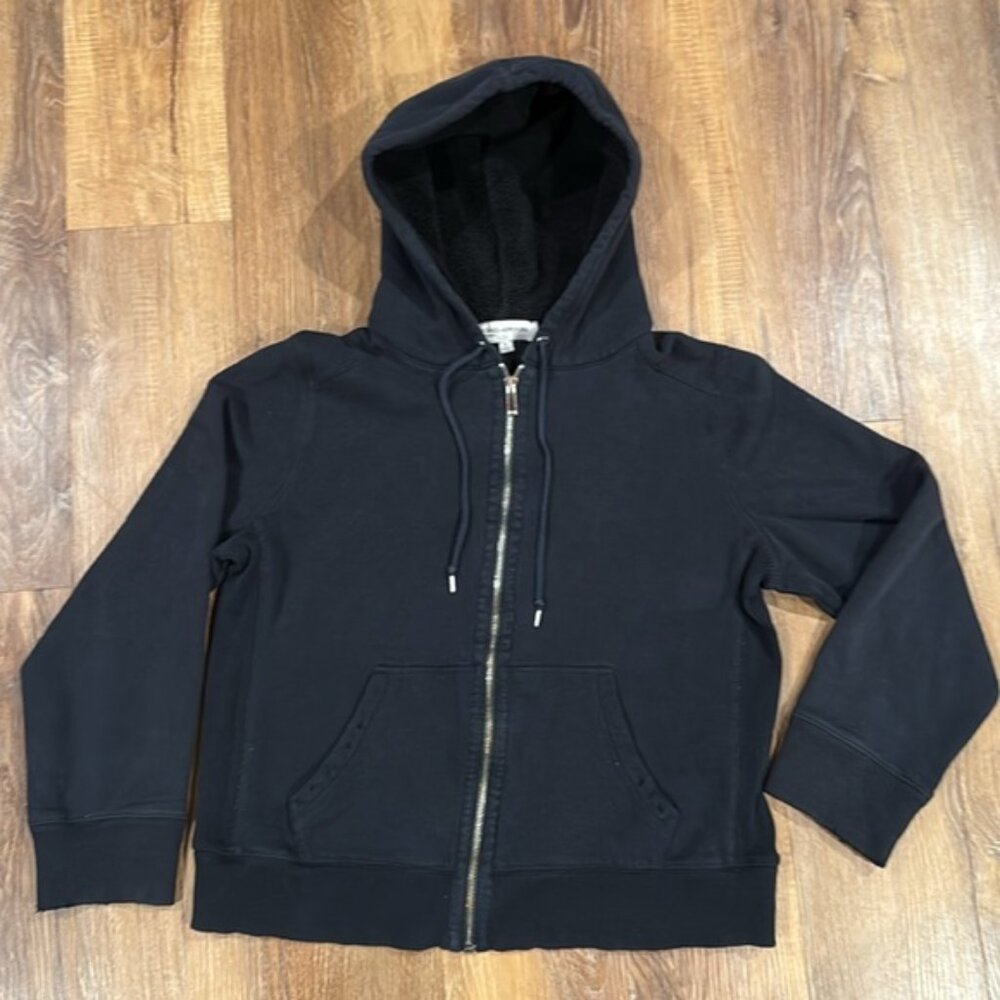 Jones New York Sport Front Zip Hoodie (Black)(Size XL)